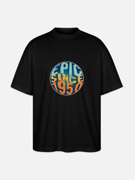 Epic since 1950 - Stanley/Stella Oversized Unisex Organic T-shirt Blaster 2.0 - black