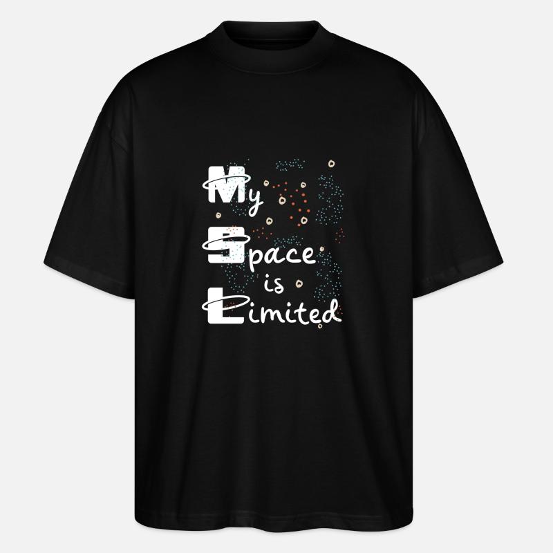 Mein Raum ist Klein - Stanley/Stella Oversized Unisex Bio T-Shirt Blaster 2.0 - Schwarz