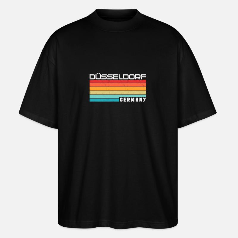 Dusseldorf Dusseldorf - Stanley/Stella Oversized Unisex Organic T-shirt Blaster 2.0 - black