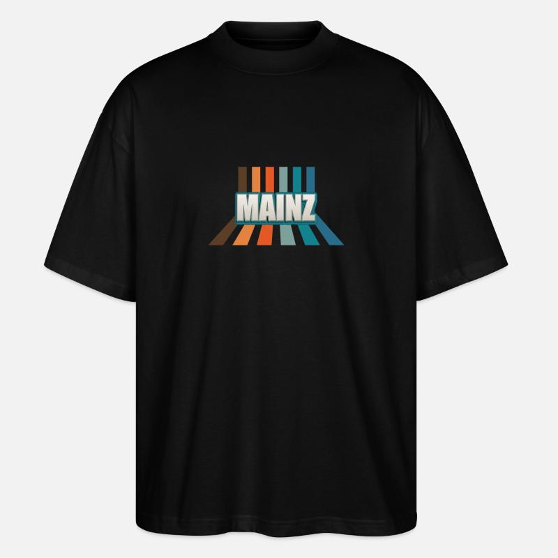 Mainzerin Mainzer Mainz - Stanley/Stella Oversized Unisex Bio T-Shirt Blaster 2.0 - Schwarz