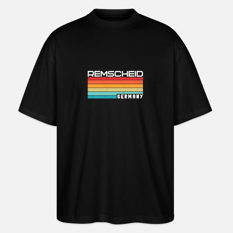Remscheiderin Remscheider Remscheid - Stanley/Stella Oversized Unisex Organic T-shirt Blaster 2.0 - black