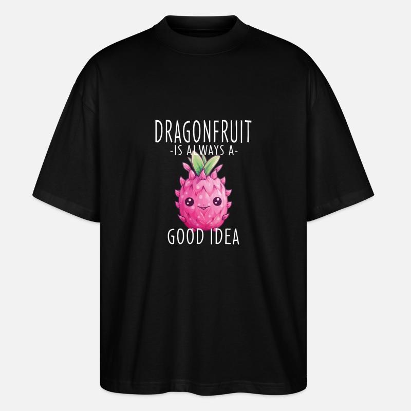 Dragonfruit Kawaii - Stanley/Stella Oversized Unisex Bio T-Shirt Blaster 2.0 - Schwarz