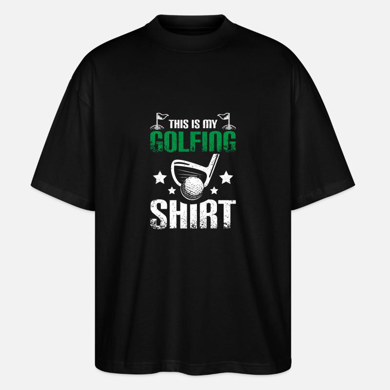 This is my golfing shirt - Stanley/Stella Oversized Unisex Bio T-Shirt Blaster 2.0 - Schwarz