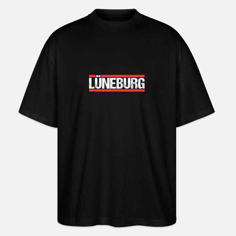 Marburgerin Marburger Marburg - Stanley/Stella Oversized Unisex Bio T-Shirt Blaster 2.0 - Schwarz