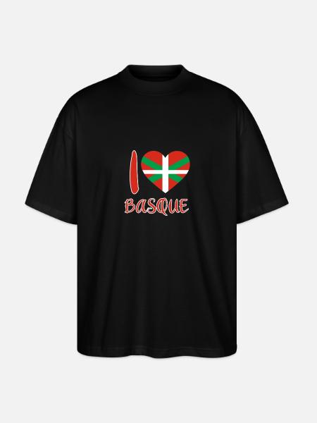 Basque Country Basque Flag - Stanley/Stella Oversized Unisex Organic T-shirt Blaster 2.0 - black