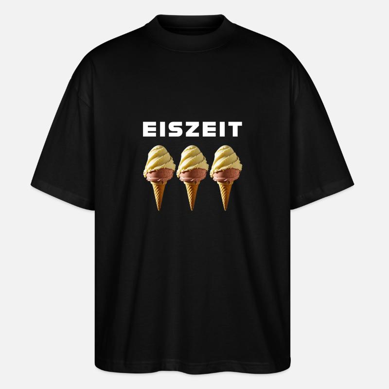 Eiszeit - Stanley/Stella Oversized Unisex Bio T-Shirt Blaster 2.0 - Schwarz