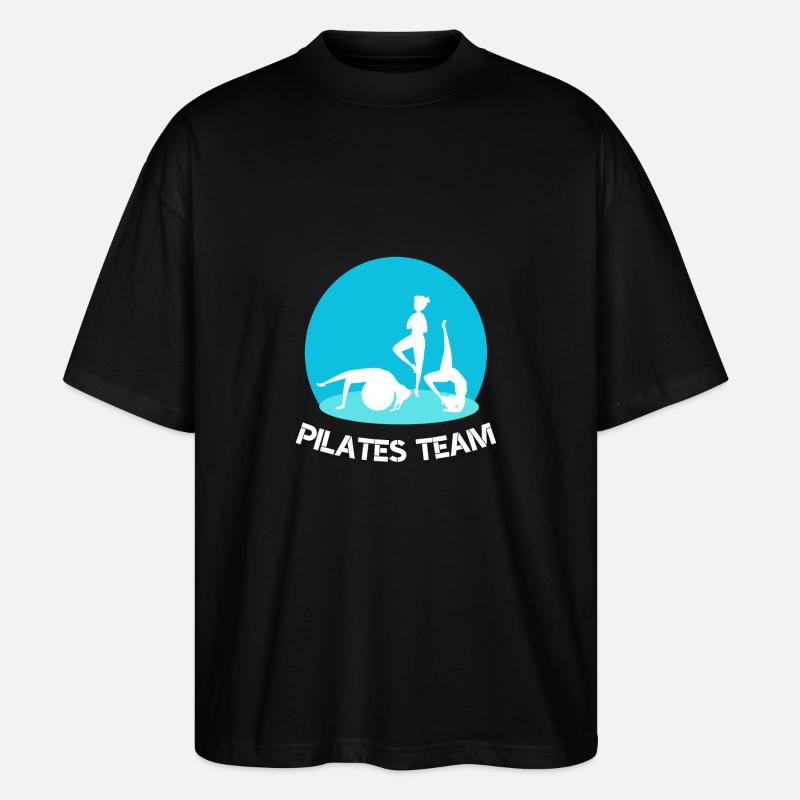 Pilates-Team - Stanley/Stella Oversized Unisex Bio T-Shirt Blaster 2.0 - Schwarz