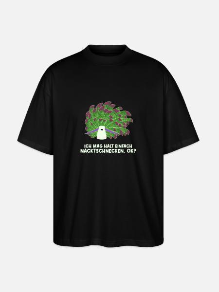 Nudibranch Nacktkiemer Nacktschnecken - Stanley/Stella Oversized Unisex Bio T-Shirt Blaster 2.0 - Schwarz