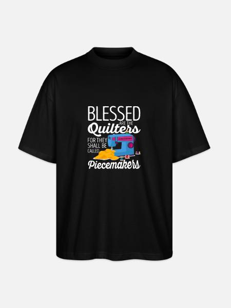 are the quilters - Stanley/Stella Oversized Unisex Organic T-shirt Blaster 2.0 - black