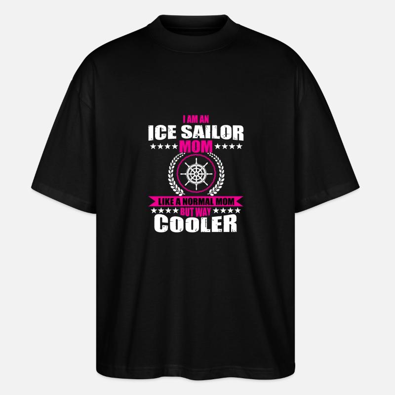Lustiger Eissegler Papa Geschenk - Stanley/Stella Oversized Unisex Organic T-shirt Blaster 2.0 - black