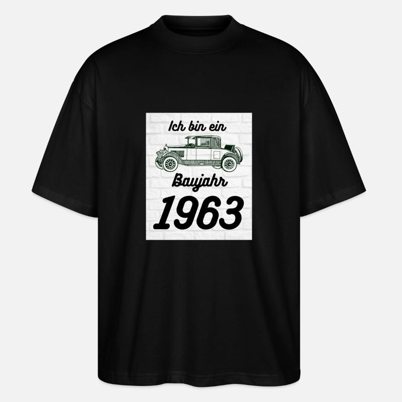 Oldtimer 1963 - Stanley/Stella Oversized Unisex Bio T-Shirt Blaster 2.0 - Schwarz