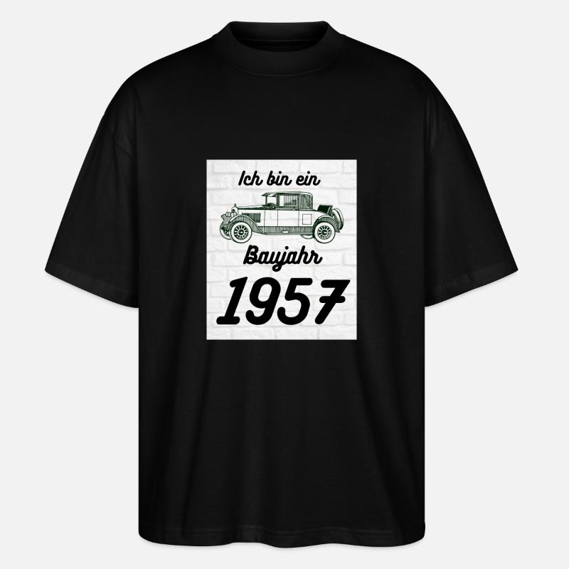 Oldtimer 1957 - Stanley/Stella Oversized Unisex Bio T-Shirt Blaster 2.0 - Schwarz