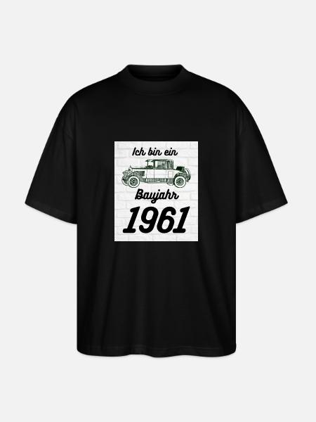 Oldtimer 1961 - Stanley/Stella Oversized Unisex Bio T-Shirt Blaster 2.0 - Schwarz