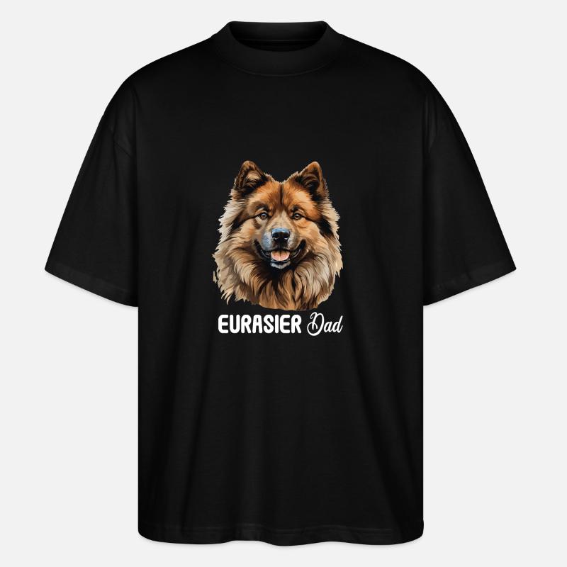 Hund Eurasier - Stanley/Stella Oversized Unisex Bio T-Shirt Blaster 2.0 - Schwarz