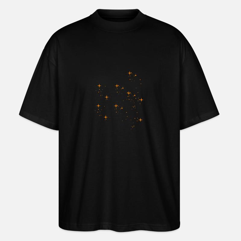 Sterne Stern Sternenhimmel - Stanley/Stella Oversized Unisex Bio T-Shirt Blaster 2.0 - Schwarz