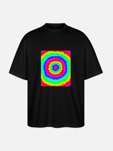 Flower Power - Stanley/Stella Oversized Unisex Bio T-Shirt Blaster 2.0 - Schwarz