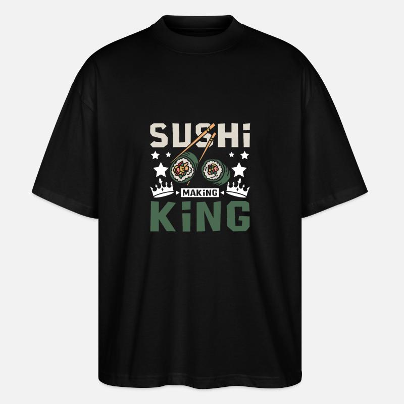 Sushi making king - Stanley/Stella Oversized Unisex Bio T-Shirt Blaster 2.0 - Schwarz