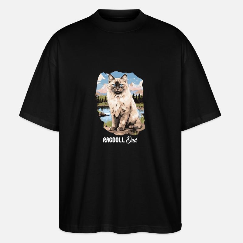 Ragdoll - Stanley/Stella Oversized Unisex Bio T-Shirt Blaster 2.0 - Schwarz