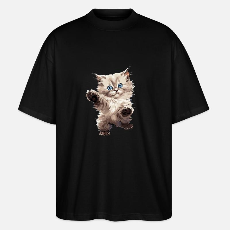 Ragdoll - Stanley/Stella Oversized Unisex Bio T-Shirt Blaster 2.0 - Schwarz