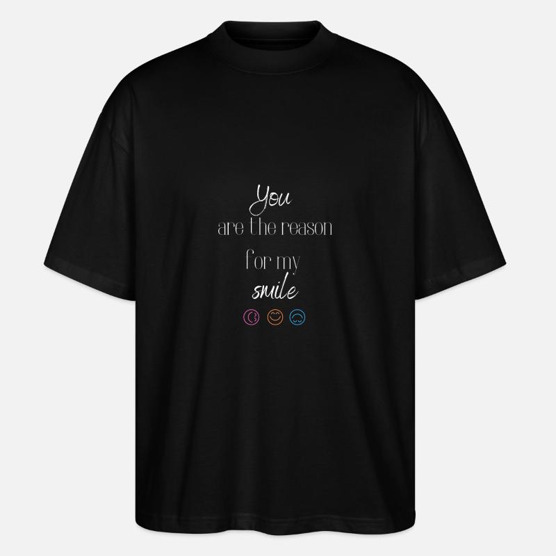 Smile - Stanley/Stella Oversized Unisex Bio T-Shirt Blaster 2.0 - Schwarz