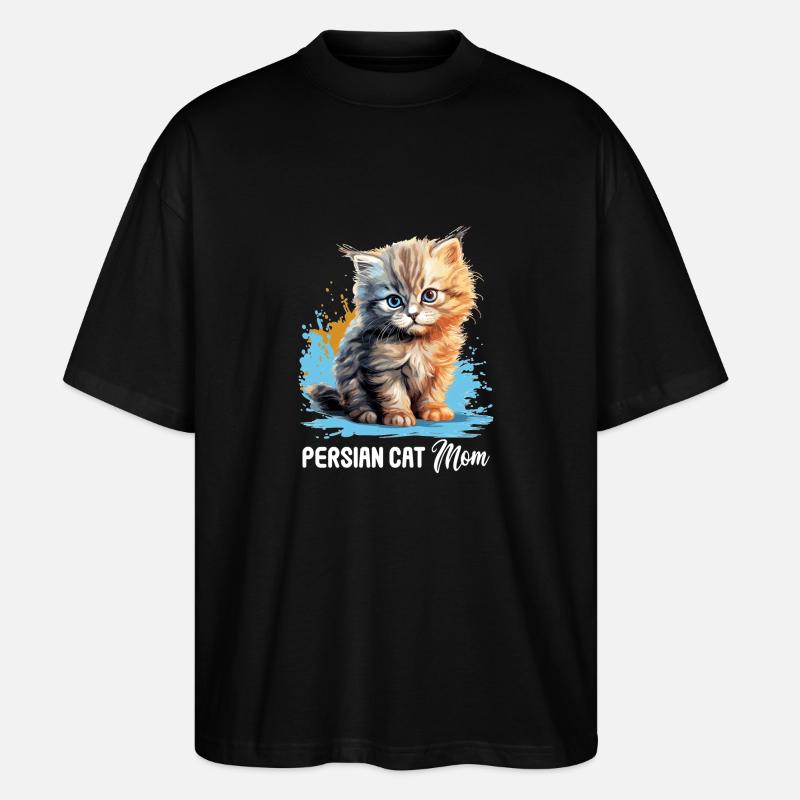 Persian Cat Perser Katze - Stanley/Stella Oversized Unisex Organic T-shirt Blaster 2.0 - black