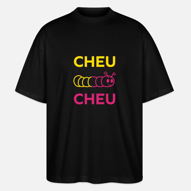 cheu cheu - T-shirt bio Blaster 2.0 coupe oversize Stanley/Stella Unisexe - noir