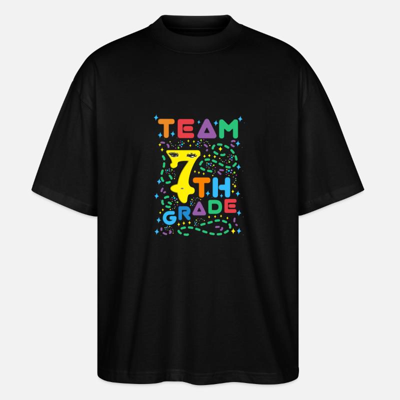 7THGrade - Seven Grade - Seven Grader - Stanley/Stella Oversized Unisex Bio T-Shirt Blaster 2.0 - Schwarz