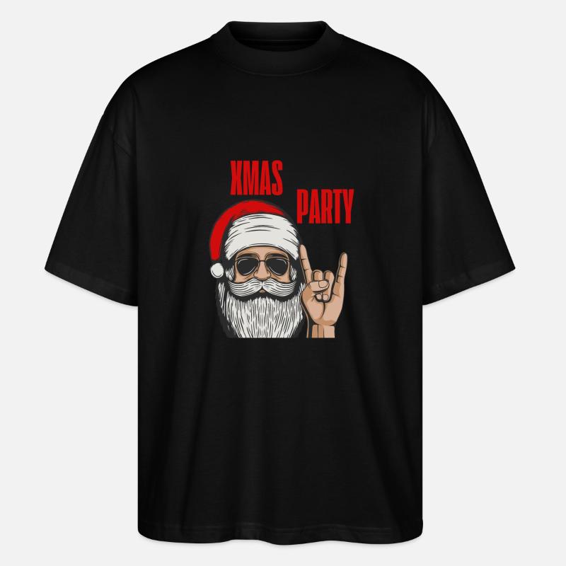 Coole Weihnachtsfeier | XMAS - Stanley/Stella Oversized Unisex Bio T-Shirt Blaster 2.0 - Schwarz
