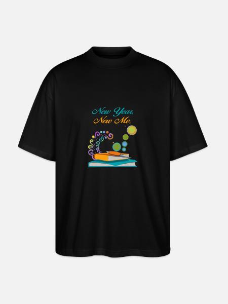 new year new me - Stanley/Stella Oversized Unisex Organic T-shirt Blaster 2.0 - black