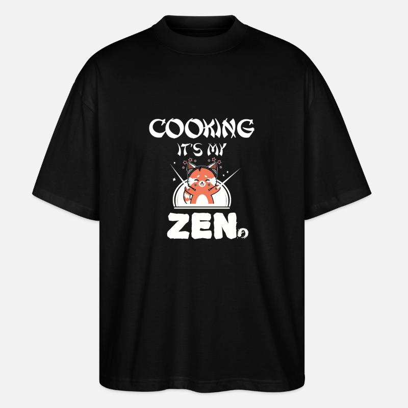 Kochen - Stanley/Stella Oversized Unisex Bio T-Shirt Blaster 2.0 - Schwarz