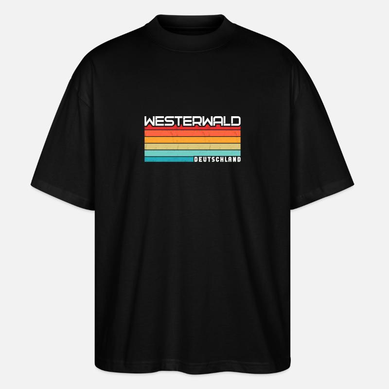Westerwald - Stanley/Stella Oversized Unisex Bio T-Shirt Blaster 2.0 - Schwarz