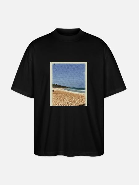 Meeresrauschen - Stanley/Stella Oversized Unisex Bio T-Shirt Blaster 2.0 - Schwarz
