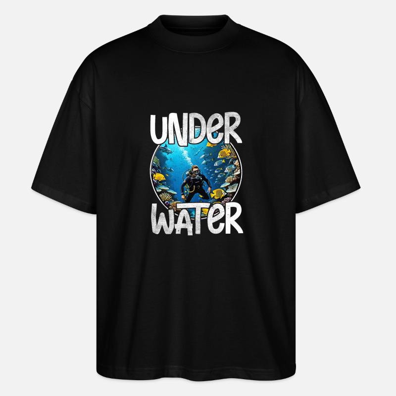 Tauchen - Stanley/Stella Oversized Unisex Bio T-Shirt Blaster 2.0 - Schwarz