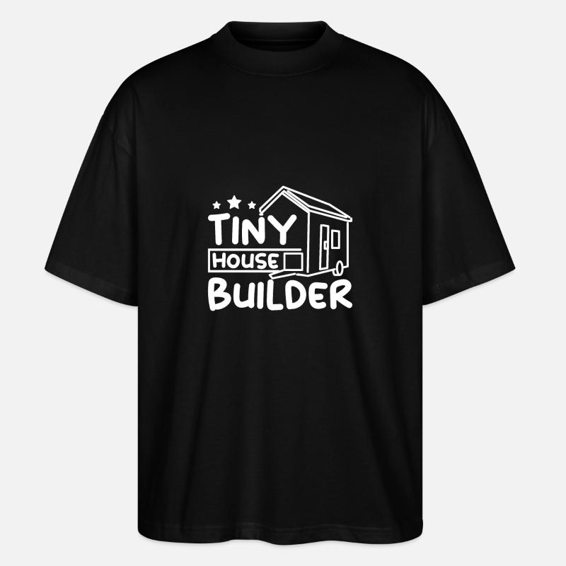 Tiny house builder - Stanley/Stella Oversized Unisex Organic T-shirt Blaster 2.0 - black