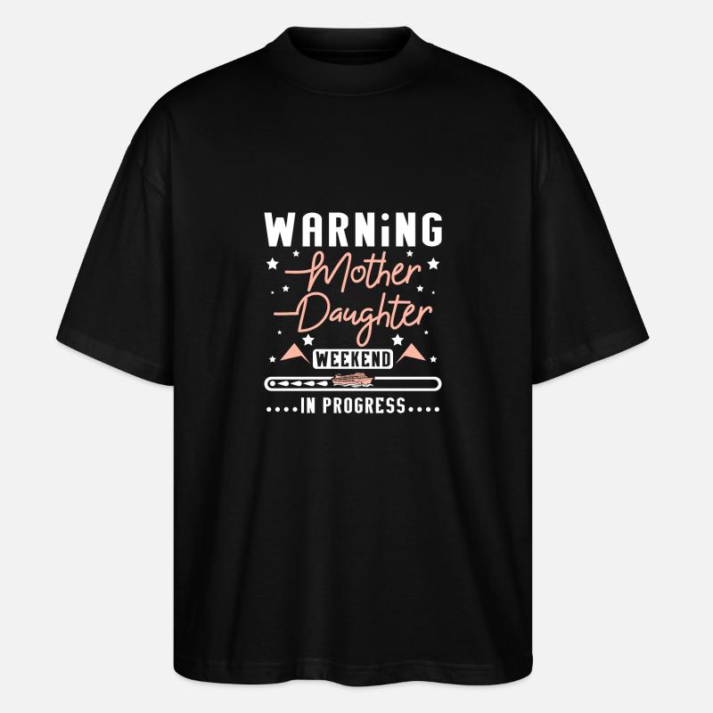 Week-end Mère Fille en cours - T-shirt bio Blaster 2.0 coupe oversize Stanley/Stella Unisexe - noir