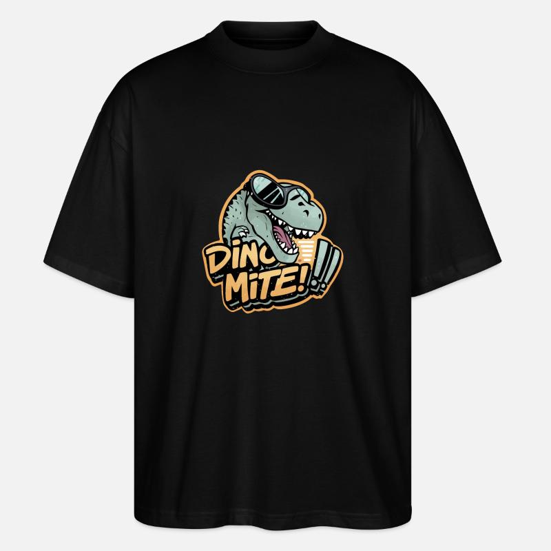 DINO MITE - Stanley/Stella Oversized Unisex Bio T-Shirt Blaster 2.0 - Schwarz