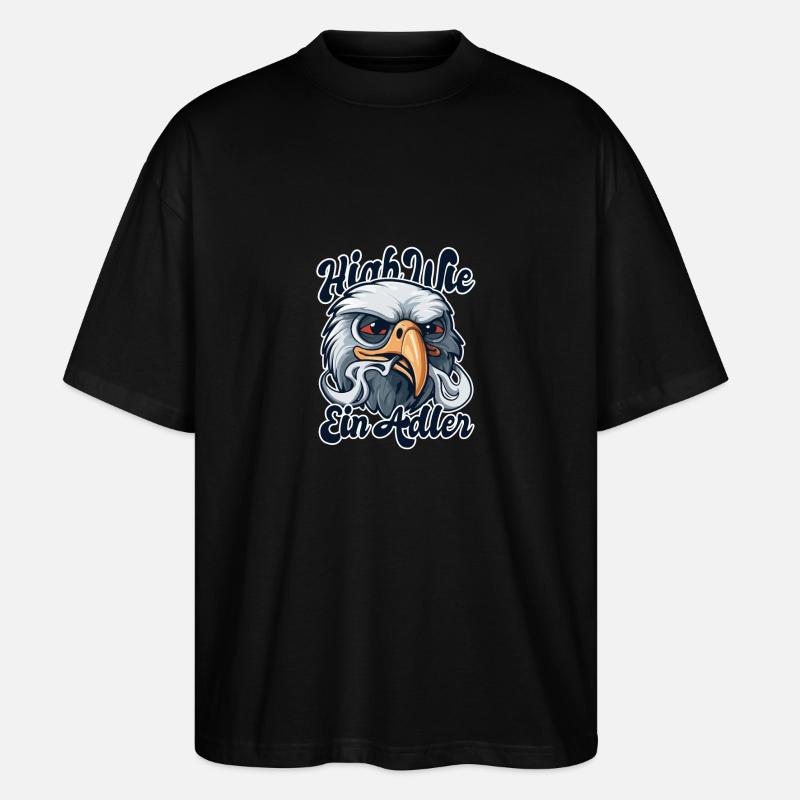 Haut comme un aigle - T-shirt bio Blaster 2.0 coupe oversize Stanley/Stella Unisexe - noir
