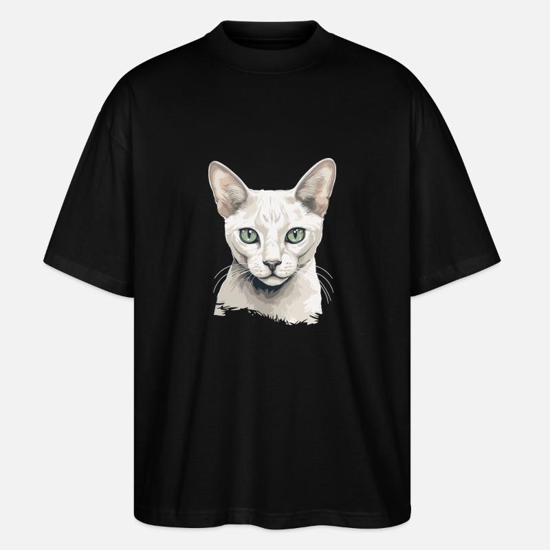 Burmilla Kitten Burmilla Cat - Stanley/Stella Oversized Unisex Organic T-shirt Blaster 2.0 - black