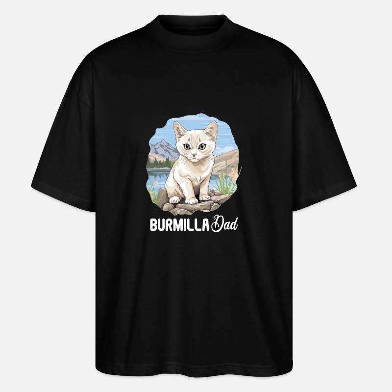 Burmilla Chaton Burmilla Chat - T-shirt bio Blaster 2.0 coupe oversize Stanley/Stella Unisexe - noir