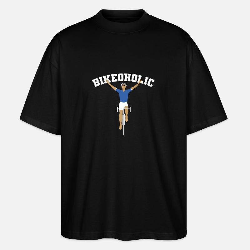 Accro au vélo - T-shirt bio Blaster 2.0 coupe oversize Stanley/Stella Unisexe - noir