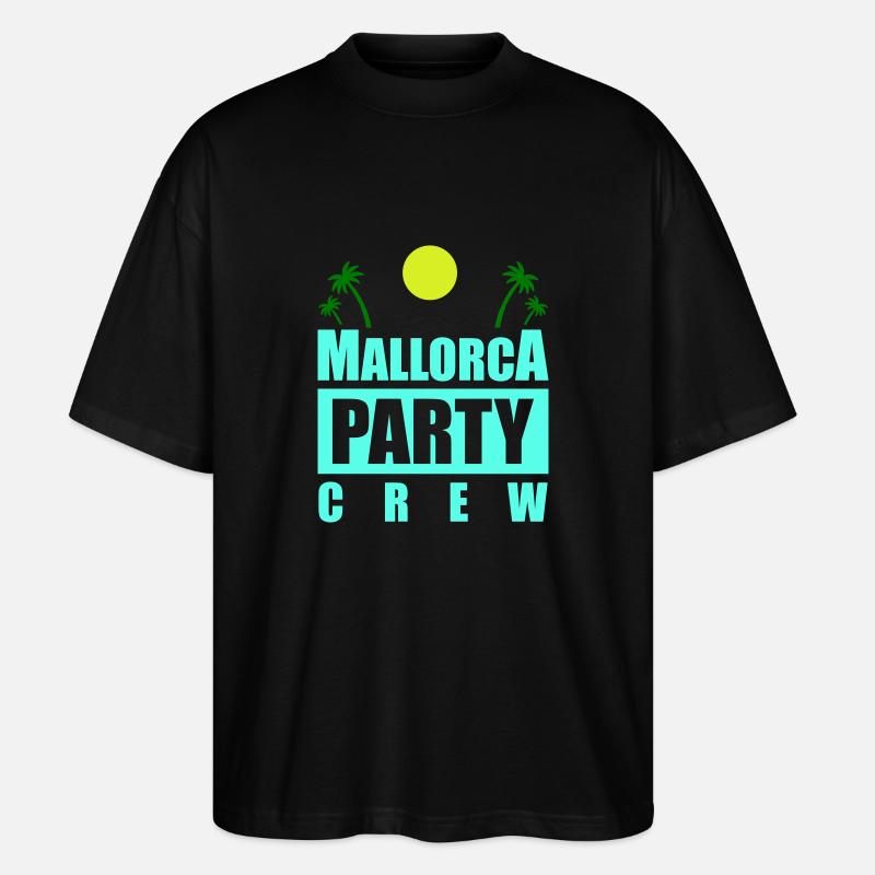 Mallorca Party Crew - T-shirt bio Blaster 2.0 coupe oversize Stanley/Stella Unisexe - noir