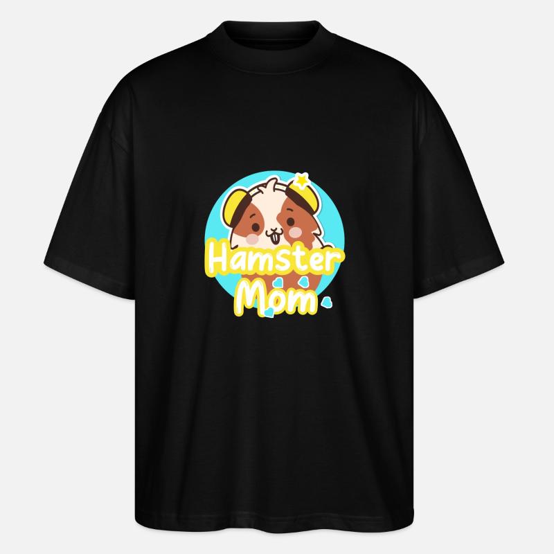 Mère hamter - T-shirt bio Blaster 2.0 coupe oversize Stanley/Stella Unisexe - noir