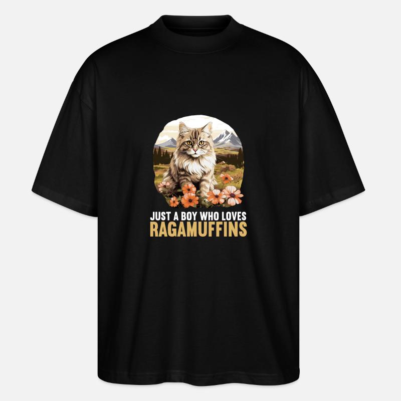 Ragamuffin Chaton Ragamuffin Chat - T-shirt bio Blaster 2.0 coupe oversize Stanley/Stella Unisexe - noir