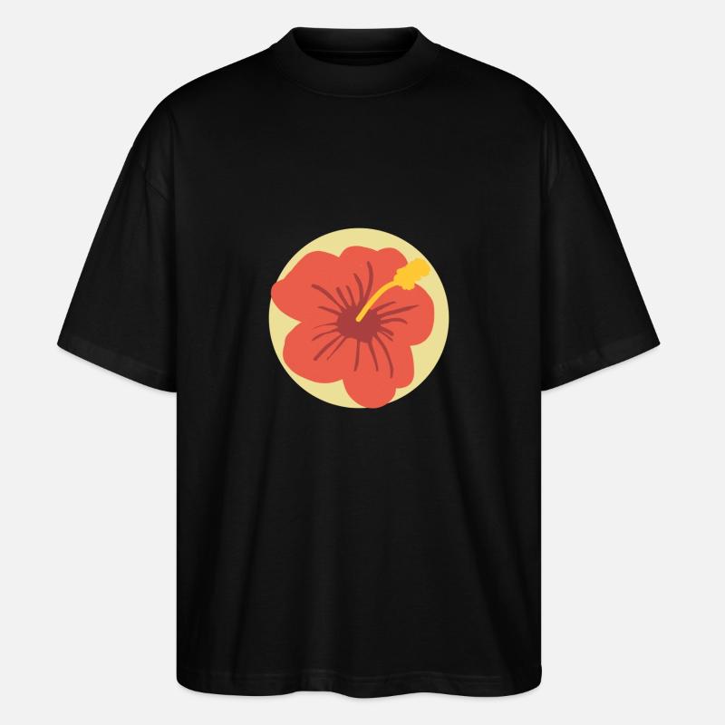 Sommer Blume - Stanley/Stella Oversized Unisex Bio T-Shirt Blaster 2.0 - Schwarz