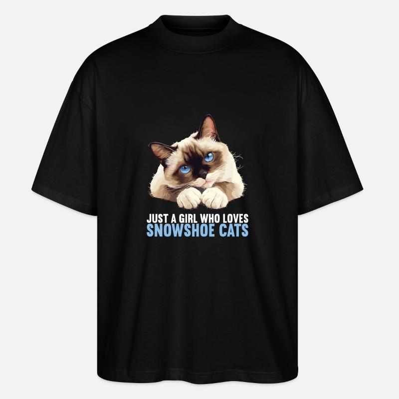 Chaton raquette Chat raquette - T-shirt bio Blaster 2.0 coupe oversize Stanley/Stella Unisexe - noir