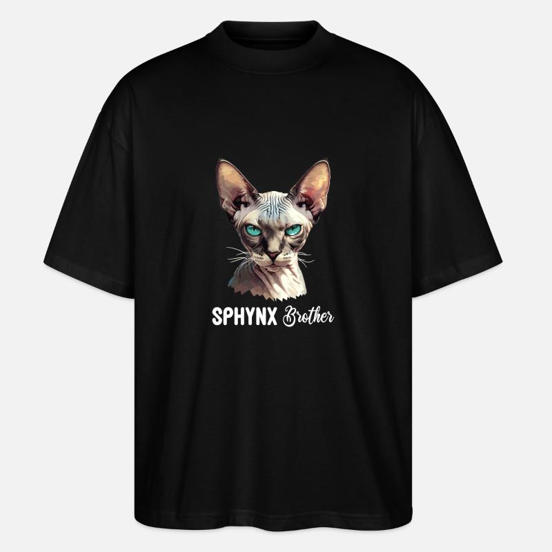 Sphynx Kitten Sphynx Cat - Stanley/Stella Oversized Unisex Organic T-shirt Blaster 2.0 - black