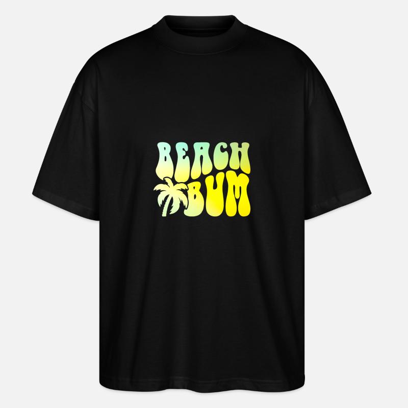 Beach Bum - Stanley/Stella Oversized Unisex Bio T-Shirt Blaster 2.0 - Schwarz