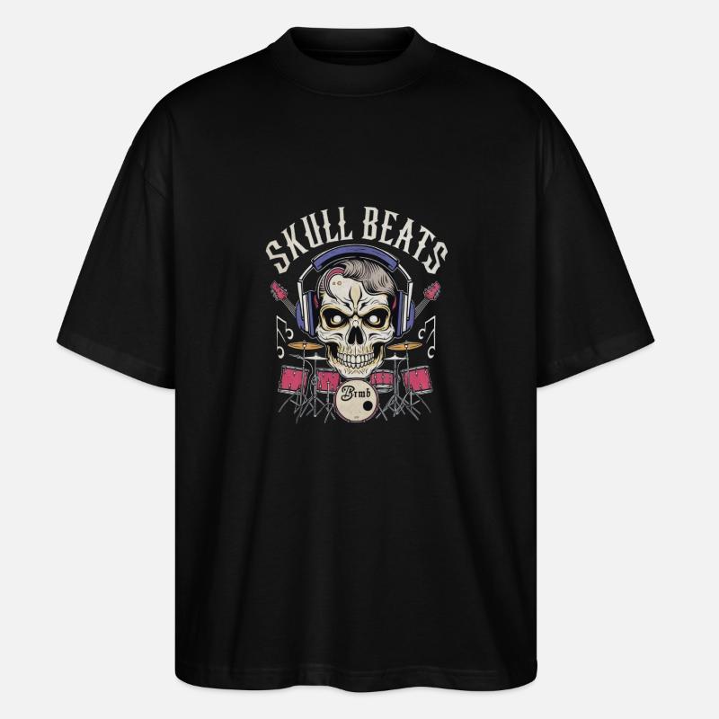 SKULL BEATS - Stanley/Stella Oversized Unisex Bio T-Shirt Blaster 2.0 - Schwarz