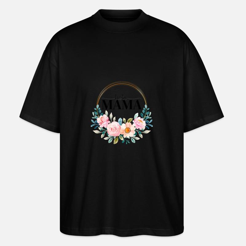 Beste Mama - Stanley/Stella Oversized Unisex Bio T-Shirt Blaster 2.0 - Schwarz