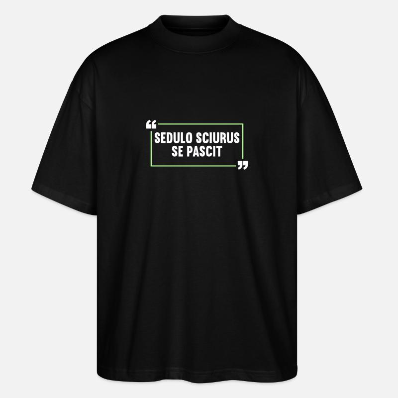 Latin Drôle de dicton latin - T-shirt bio Blaster 2.0 coupe oversize Stanley/Stella Unisexe - noir